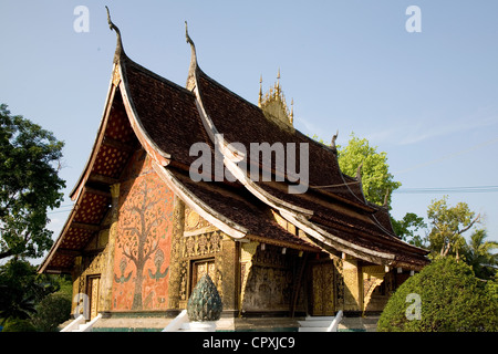 Laos, Luang Prabang als Weltkulturerbe der UNESCO, Wat Xieng Thong Tempel aus dem Jahre 1560 aufgeführt Stockfoto