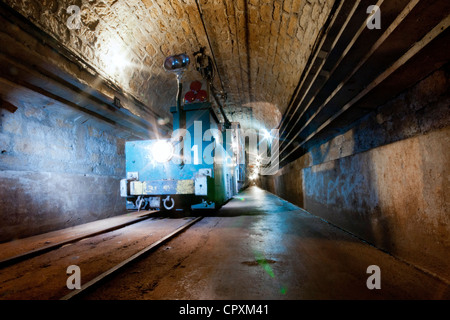 Longuyon, Frankreich. Die u-Bahn benutzt, um Truppen um die Fermont doppelzüngig (Fort de Fremont) der Maginot-Linie Stockfoto