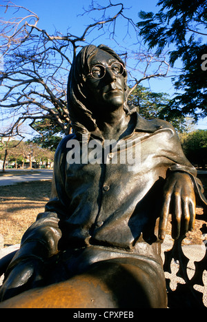 Kuba, Havanna, Lennons Statue im Park Lennon Stockfoto