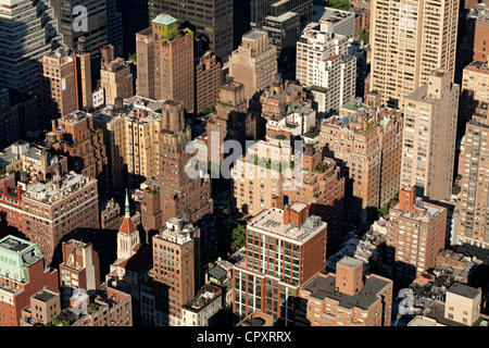 Vereinigte Staaten, New York City, Manhattan, Blick vom Empire State Building auf Midtown district Stockfoto