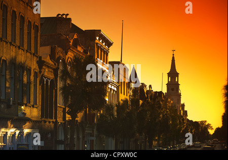 SANKT-MICHAEL-KIRCHE BROAD STREET DOWNTOWN CHARLESTON SOUTH CAROLINA USA Stockfoto