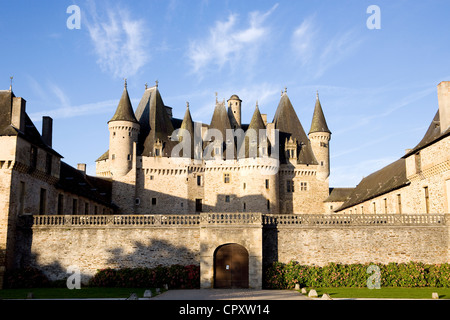 Frankreich, Dordogne, Perigord Vert, Jumilhac le Grand, feudalen Burg Stockfoto