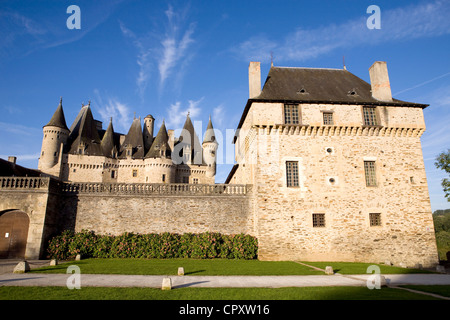 Frankreich, Dordogne, Perigord Vert, Jumilhac le Grand, feudalen Burg Stockfoto