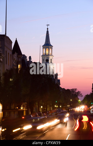 SANKT-MICHAEL-KIRCHE BROAD STREET DOWNTOWN CHARLESTON SOUTH CAROLINA USA Stockfoto