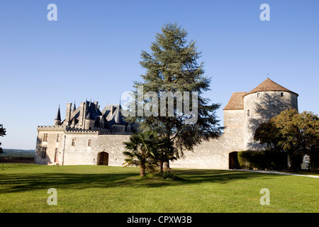 Frankreich, Dordogne, Périgord Pourpre, Saint Michel de Montaigne, Montaignes Burg Stockfoto