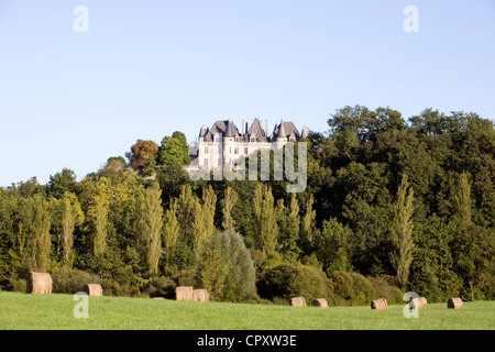 Frankreich, Dordogne, Périgord Pourpre, Saint Michel de Montaigne, Montaignes Burg Stockfoto