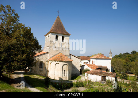 Frankreich, Dordogne, Perigord Vert, Riberac, 11. Jahrhundert Stiftskirche Notre-Dame Stockfoto