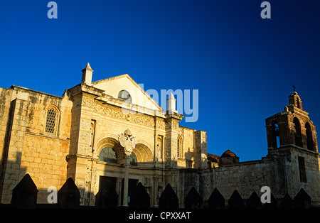 Dominikanische Republik, Distrito Federal Provinz Santo Domingo, die Kathedrale, der erste des amerikanischen Kontinents Stockfoto