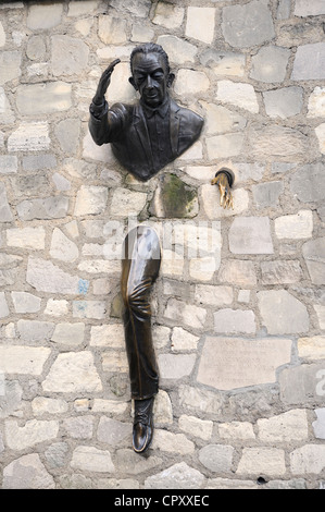 Frankreich, Paris, Montmartre, platzieren Sie Marcel Ayme, Le Passe Muraille von Jean Marais Stockfoto