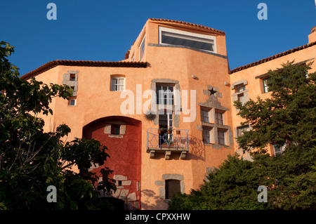 Italien, Sardinien, Olbia Tempio, die Smaragd Küste (Costa Smeralda) Porto Cervo, Provinzhaus Stockfoto