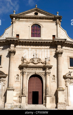 Italien Sizilien Ragusa Barockstadt Weltkulturerbe von UNESCO Ragusa Ibla untere Stadt Chiesa Delle Anime Sante del Stockfoto