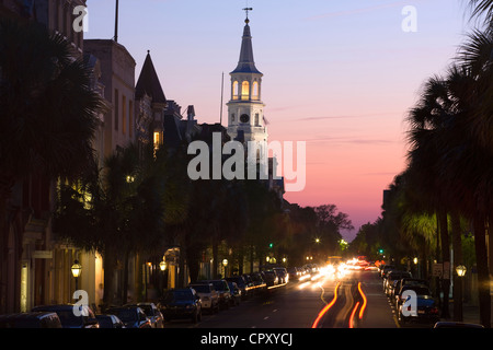 SANKT-MICHAEL-KIRCHE BROAD STREET DOWNTOWN CHARLESTON SOUTH CAROLINA USA Stockfoto