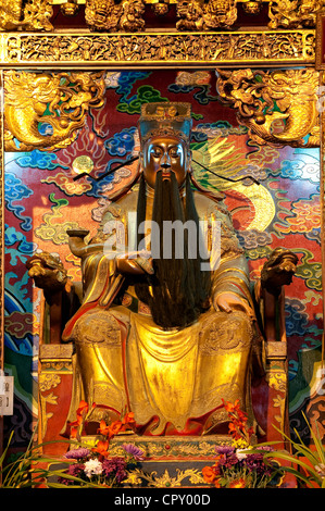 Taiwan, Nantou Bezirk, Sun Moon Lake Region, Konfuzius-Tempel (北方文物-Tempel), statue Stockfoto