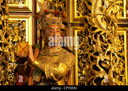 Taiwan, Nantou Bezirk, Sun Moon Lake Region, Konfuzius-Tempel (北方文物-Tempel), statue Stockfoto