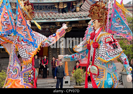 Taiwan, Taipeh, Pao eine (Bao ein) der taoistische Tempel, taoistischen Zeremonie für Chinese New Year Stockfoto