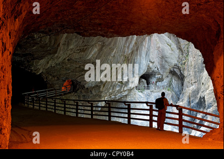 Taiwan, Taroko-Nationalpark, die Schluchten, Tunnel der neun Umdrehungen Stockfoto