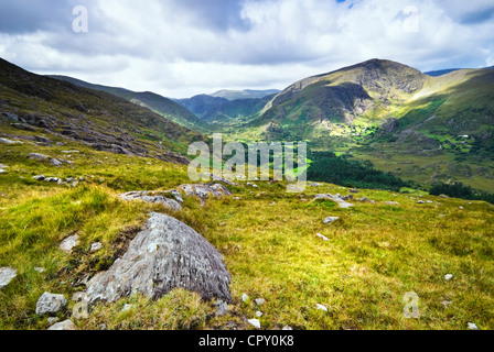 Blick auf die Berge im Killarney National Park, County Kerry, Irland Stockfoto