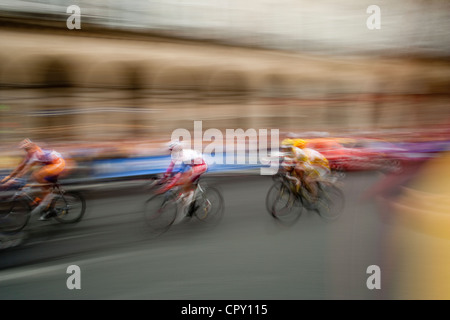 Letzte Etappe der Tour de France auf der Rue de Rivoli, Paris (75), Frankreich Stockfoto