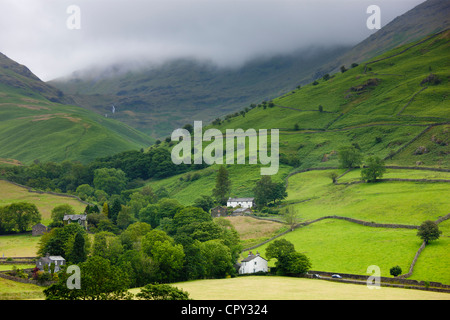 Bergbauernhof in Easedale in der Nähe von Grasmere in Lake District National Park, Cumbria, England Stockfoto