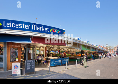 Innenstadt von Leicester Markt Leicestershire East Midlands England UK GB EU Europa Stockfoto