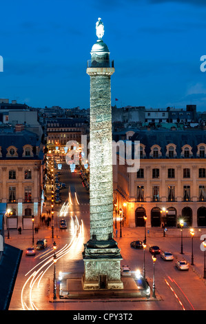 Frankreich, Paris, die Spalte der Vendôme-Platz Stockfoto