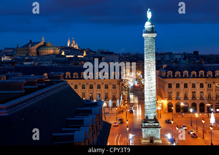 Frankreich, Paris, Vendome Platz und die Spalte Stockfoto