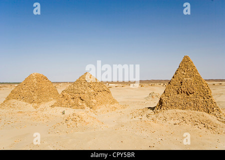 Sudan, Nubische Wüste, hohe Nubien, Ash-Shamaliya Provinz, die Baiyuda-Wüste (östliche Sahara), am gegenüberliegenden Ufer von der Stockfoto