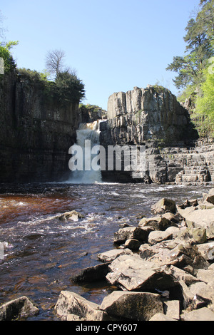 Teesdale Szenen, North East England. 26. Mai 2012 - High Force Wasserfall - eines der spektakulärsten Wasserfälle in England Stockfoto