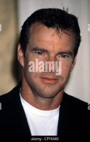 Quaid, Dennis, * 9.4.1954, US-Schauspieler, Porträt, aufgenommen während der PR-Tour zu seinem Film "Dragonheart" in Hamburg, Deutschland, 1996, Stockfoto