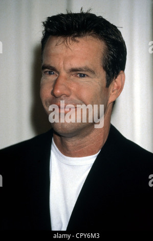 Quaid, Dennis, * 9.4.1954, US-Schauspieler, Porträt, aufgenommen während der PR-Tour zu seinem Film "Dragonheart" in Hamburg, Deutschland, 1996, Stockfoto