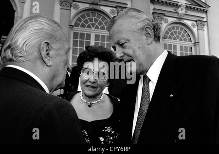Streibl, Max, 6.1.1932 - 11.12.1998, deutscher Politiker (CSU), Ministerpräsident von Bayern 19.10.1988 - 27.5.1993, mit Frau Irmingard, Anfang der 1990er Jahre, Stockfoto
