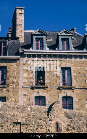 Europa Frankreich Normandie Mont St. Michel im Dorf Stockfoto
