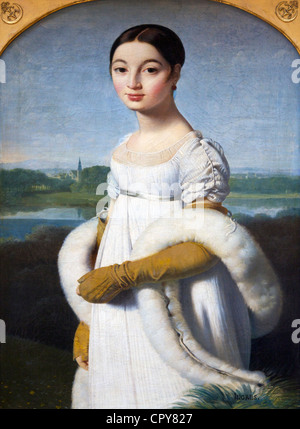 Mademoiselle Caroline Rivière, von Jean-Auguste-Dominique Ingres, Musee du Louvre-Museum, Paris, Frankreich, Europa, EU Stockfoto