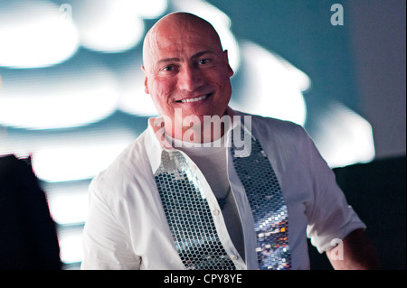 DJ Danny Tenaglia bei Bal En Blanc 18 am 9. April 2012, Palais des Congrès de Montréal Stockfoto