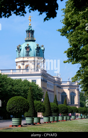 Deutschland, Berlin, Charlottenburger Schloss und Schlosspark (Schlossgarten), nach dem zweiten Weltkrieg wieder aufgebaut Stockfoto