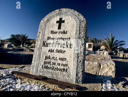 Namibia, Lüderitz, deutscher Friedhof Stockfoto