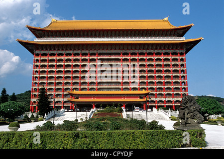 Taiwan, Taipeh, das Grand Hotel rief auch der Palast des Drachens in der Form einer chinesischen Pagode Stockfoto