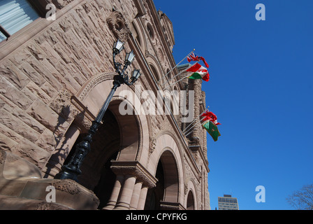 Weitwinkelaufnahme Toronto Ontario Parlamentsgebäude Stockfoto