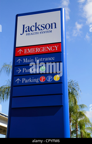 Miami Florida, Jackson Health System, Krankenhaus, Gesundheitswesen, medizinisches Zentrum, Zentrum, Schild, Wegbeschreibung, Informationen, FL120427062 Stockfoto