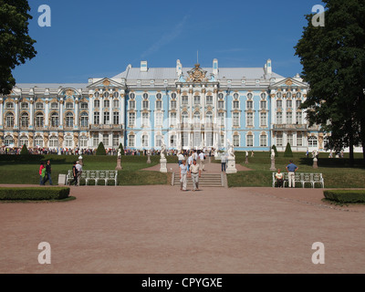 Katharinenpalast in Zarskoje Selo (Puschkin), St. Petersburg, Russland Stockfoto