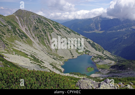 See auf dem Berg (Retezat Nationalpark) Stockfoto