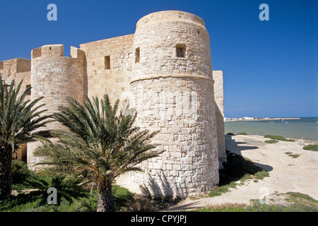 Tunesien, Medenine Governorate, Insel Djerba, Festung Bordj El Kebir vom 15. Jahrhundert Stockfoto