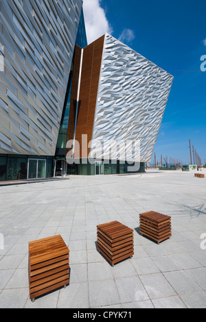 Titanic Signature building Queens Island Belfast Nordirland Stockfoto