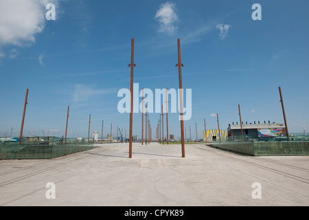 Hellinge auf der Titanic und Olympic entstanden, Belfast, Northern Ireland Stockfoto