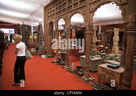 Indien, Bundesstaat Kerala, Kochi (Cochin), Altstadt, das jüdische Viertel Jude Altstadt, Antiquitätengeschäft Stockfoto