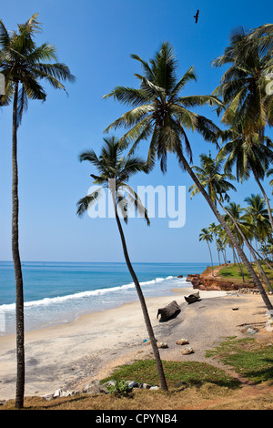 Indien, Bundesstaat Kerala, Varkala, Odayam Strand ein paar Kilometer südlich Stockfoto