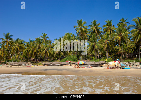 Indien, Bundesstaat Kerala, Varkala, Odayam Strand ein paar Kilometer südlich Stockfoto