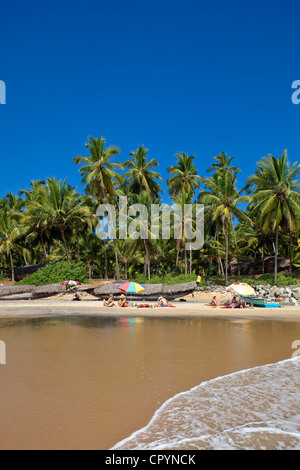 Indien, Bundesstaat Kerala, Varkala, Odayam Strand ein paar Kilometer südlich Stockfoto