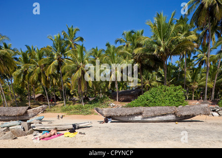 Indien, Bundesstaat Kerala, Varkala, Odayam Strand ein paar Kilometer südlich Stockfoto