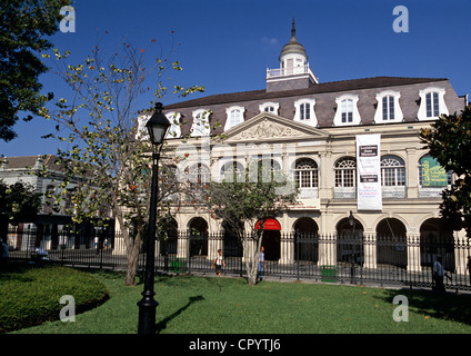 USA Louisiana New Orleans French Quarter Cabildo Presbyterium 1850 erbaut umgewandelt in Louisiana State Museum Stockfoto